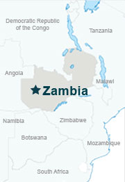 map of Zambia